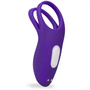 Double anneau vibrant avec stimulateur de clitoris Bucci - Cockring pe...