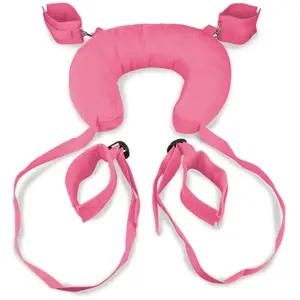 LOVE AND VIBES Menottes bondage chevilles et poignets avec coussin pas cher