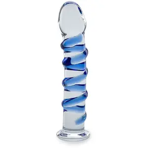 LOVE AND VIBES Gode godemichet en verre Swirl gode vaginal ou anal homme ou femmeVendu parlove-and-vibes