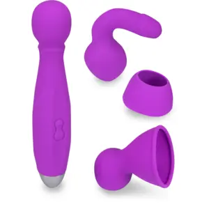 Vibromasseur wand Bowling + 3 embouts unisexe pas cher