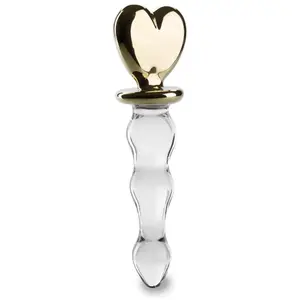 Gode godemichet en verre Golden Heart gode vaginal ou anal homme ou fe...Vendu parlove-and-vibes