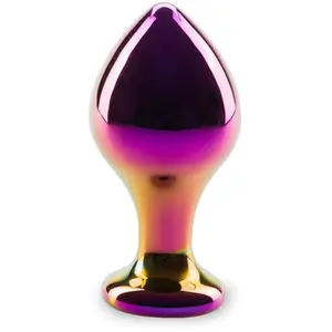 LOVE AND VIBES Plug anal en verre Chrome pas cher