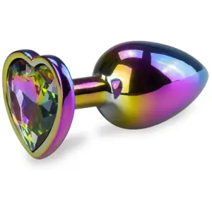 LOVE AND VIBES Bijou anal rosebud coeur arc-en-ciel SVendu parlove-and-vibes