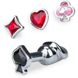 LOVE AND VIBES Plug anal pénis avec 4 bijoux interchangeables CardsVendu parlove-and-vibes