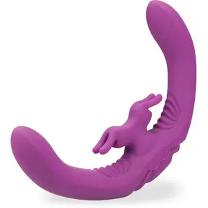 Double vibromasseur rabbit en silicone Twinia pas cher