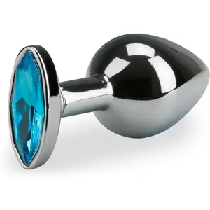 LOVE AND VIBES Bijou anal en métal strass ovale pas cher
