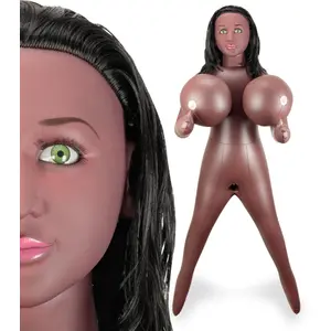 Poupée gonflable black poitrine XXL tête 3D Tosha