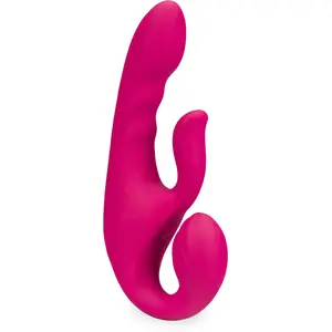 Strap-on rabbit vibrant avec stimulateur de clitoris EchoTouch pas cher