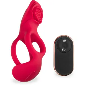 Double anneau cockring avec stimulateurs de clitoris et testicules Man...Vendu parlove-and-vibes