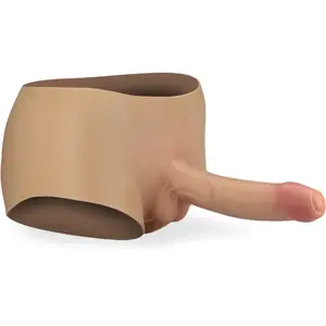 Gode ceinture seconde peau avec prépuce 20,0cm Adonis pas cher
