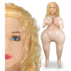 Poupée gonflable curvy blonde bouclée tête 3D Greta