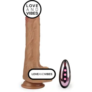 Gode godemichet ventouse vibrant va-et-vient et chauffant Yacine gode ... pas cher