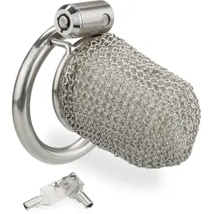 Cage à pénis en cotte de maille - modèle court