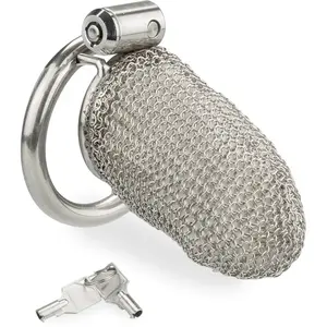 Cage à pénis en cotte de maille - modèle long
