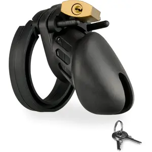 Cage à pénis en silicone et 5 anneaux Medusa