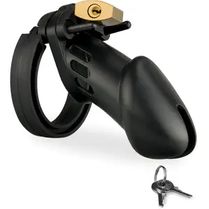Cage à pénis en silicone et 5 anneaux Medusa