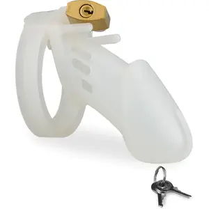 Cage à pénis en silicone et 5 anneaux Medusa