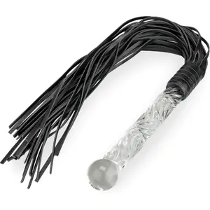 Martinet en similicuir et manche en verre Clear Intentions pas cher