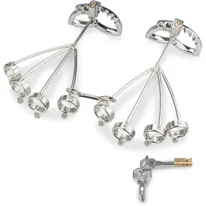 Menottes de poignets et doigts en métal Hand Trap pas cher