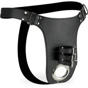 String cage de chasteté en similicuir Hold It pas cher