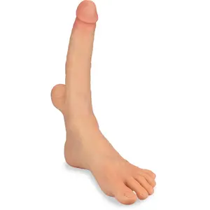 Gode godemichet réaliste 19,0cm avec pied ultra réaliste pointure 41 C... pas cher