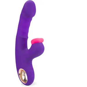 Vibromasseur rabbit va-et-vient et percussions Love Beat pas cher