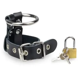 LOVE AND VIBES Anneau pénis ring cockring métal et cadenasVendu parlove-and-vibes