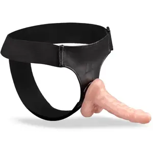 LOVE AND VIBES Gode harnais O-Ring peau claire