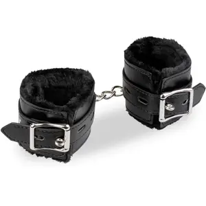 LOVE AND VIBES Menottes poignets cuir et fourrureVendu parlove-and-vibes