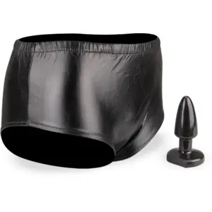 LOVE AND VIBES Culotte vinyle plug anal