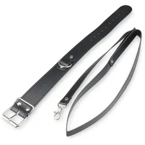 LOVE AND VIBES Collier cuir et laisse cuir BDSM pas cher