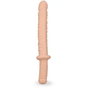 Double gode réaliste veiné strié Damocles gode vaginal ou anal homme o... pas cher
