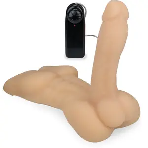 Mini torse homme avec pénis vibrant Dylan gode vaginal ou anal homme o... pas cher