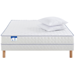 Matelas + sommier Ressorts ensachés 140x MERINOS TOP TRIO pas cher