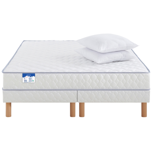 Matelas + sommier Ressorts ensachés 160x MERINOS TOP DUO pas cher