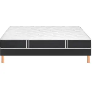 Ensemble bultex so good + sommier power + pieds 160x190 mousse pas cher