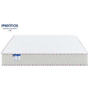 Matelas Ressorts + mémoire de forme 140x MERINOS MAMIE CHERRY 2 pas cher