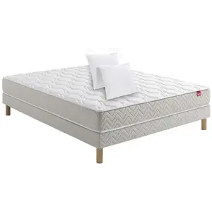 Matelas + sommier Ressorts 140x190 cm EPEDA SPLENDIDE 3 EN 1 pas cher