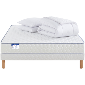 Matelas + sommier Ressorts 160x200 cm MERINOS  SUPER QUATUOR 2 pas cher