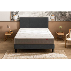 Ensemble Epeda Échappée + Sommier Confort Ferme 160x200 - Double Sommi... pas cher