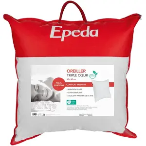 EPEDA Oreiller Carré 60 x 60 cm pas cher