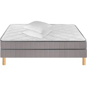 BULTEX Matelas + sommier Mousse 140x190 cm pas cher