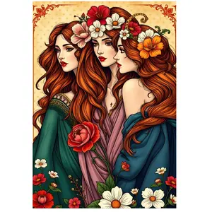 Alipson Puzzle Les Trois Muses aux Fleurs pas cher
