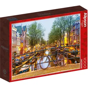 Alipson Puzzle Amsterdam by Night pas cher