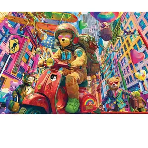 Alipson Puzzle Teddy on the Go pas cher