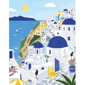 Puzzle 500 pièces Alize Pieces & Peace Santorin pas cher