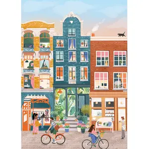 Pieces & Peace Puzzle Amsterdam Nine Streets 500 Teile Puzzle pas cher