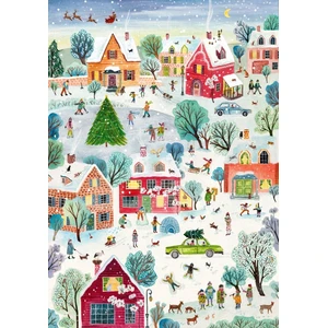 Le Village Enchanté de Noël 2000 Pièces Pieces & Peace pas cher
