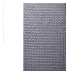 Nazar Tapis doux aspect bulles gris clair 160x230 pas cher
