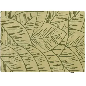 Nazar Tapis Laine Tissé à la main feuillage Vert 133x190 pas cher
